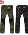 Lutu Brand Hiking Pants Men Summer Quick Dry Breathable Trekking Pant For-fishing pants-Freestep Co.,Ltd Store-A men black-Asian Size L-Bargain Bait Box