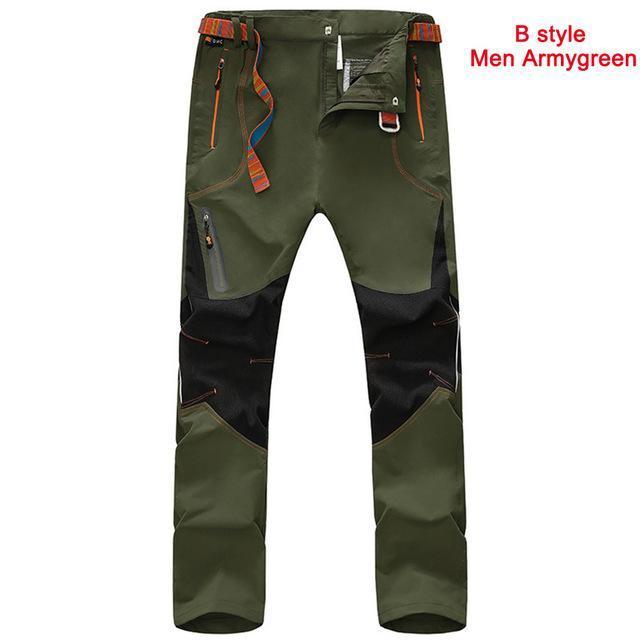 Lutu Brand Hiking Pants Men Summer Quick Dry Breathable Trekking Pant For-fishing pants-Freestep Co.,Ltd Store-B men armygreen-Asian Size L-Bargain Bait Box