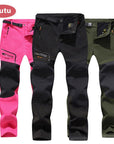 Lutu Thin Hiking Pants Men Sports Pants Quick Dry Breathable Outdoor Trousers-Freestep Co.,Ltd Store-winter men black-Asian size L-Bargain Bait Box