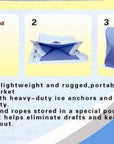 Luxury Ice Fishing Tentanti-Cold Anti-Fire Waterproof Ice Fishing Tent House-Ice Fishing Shelters-Bargain Bait Box-Red-Bargain Bait Box