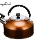 Magideal Anti-Hot/Slip Whistling Tea Kettle Gas Stove 3L Stainless Steel Tea-Fishinlife Store-orange-Bargain Bait Box