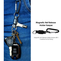 Magnetic Net Release Holder Keeper With Carabiner For Fly Fishing Tackle-Fishing Tools-Sportworld Store-a-Bargain Bait Box