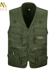 Male Vest Men Fashion Cotton Sleeveless Jackets Black Casual Fishing Vests-Vests & Waistcoats-Coolmen Store-Black-XL-Bargain Bait Box