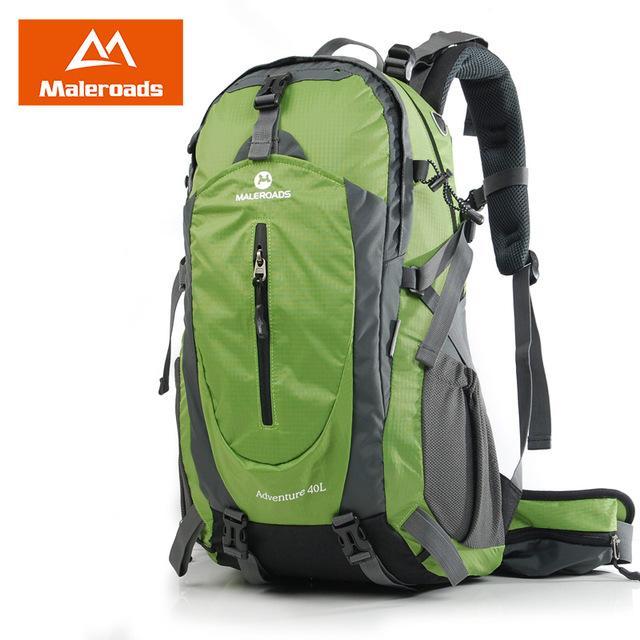 Maleroads 40L 50L Outdoor Camping Hiking Backpack Waterproof Travel Mochilas-Maleroads Authorised Store-Fruit Green-30 - 40L-Bargain Bait Box