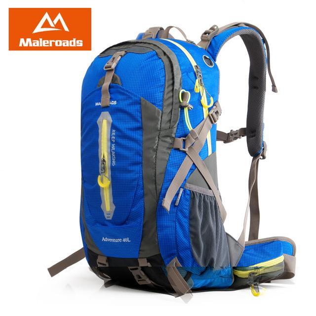 Maleroads Camping Hiking Backpack Sports Bag Outdoor Travel Trekk Rucksack-Maleroads Official Store-Blue-30 - 40L-Bargain Bait Box