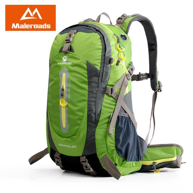Maleroads Camping Hiking Backpack Sports Bag Outdoor Travel Trekk Rucksack-Maleroads Official Store-Fruit Green-30 - 40L-Bargain Bait Box
