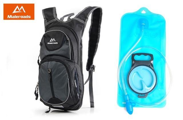 Maleroads Cycling Backpack Profession Bicycle Backpack 10L Waterproof Road-Maleroads Official Store-Black and 2L bag-Bargain Bait Box
