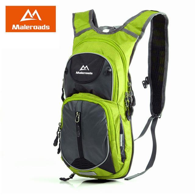 Maleroads Profession Riding Backpack Bicycle Rucksack And 2L Water Bag Tpu-Maleroads Official Store-Only Green Backpack-Bargain Bait Box