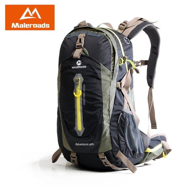 Maleroads Rucksack Camping Hiking Backpack Sports Bag Outdoor Travel Backpack-Climbing Bags-Maleroads Official Store-Black-30 - 40L-China-Bargain Bait Box