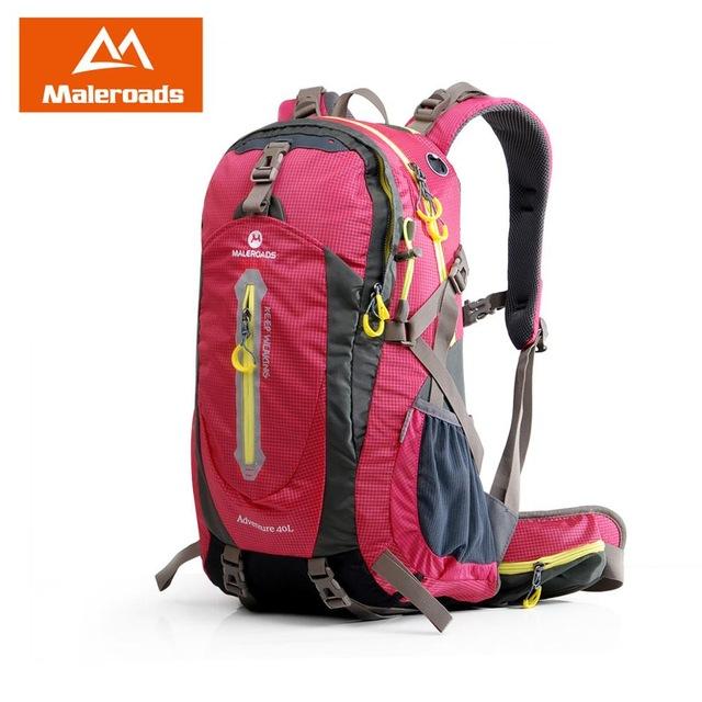Maleroads Rucksack Camping Hiking Backpack Sports Bag Outdoor Travel Backpack-Climbing Bags-Maleroads Official Store-Rose Res-30 - 40L-China-Bargain Bait Box