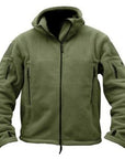 Man Fleece Tactical Softshell Jacket Outdoor Thermal Sport Hiking Polar Hooded-Sporting Supllies Store-army green-S-Bargain Bait Box