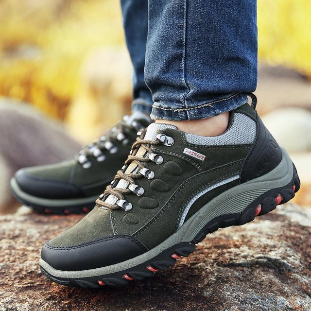 Man Waterproof Breathable Hiking Shoes Outdoor Trekking Sport Sneakers Men-Adventurers Store-1-7.5-Bargain Bait Box
