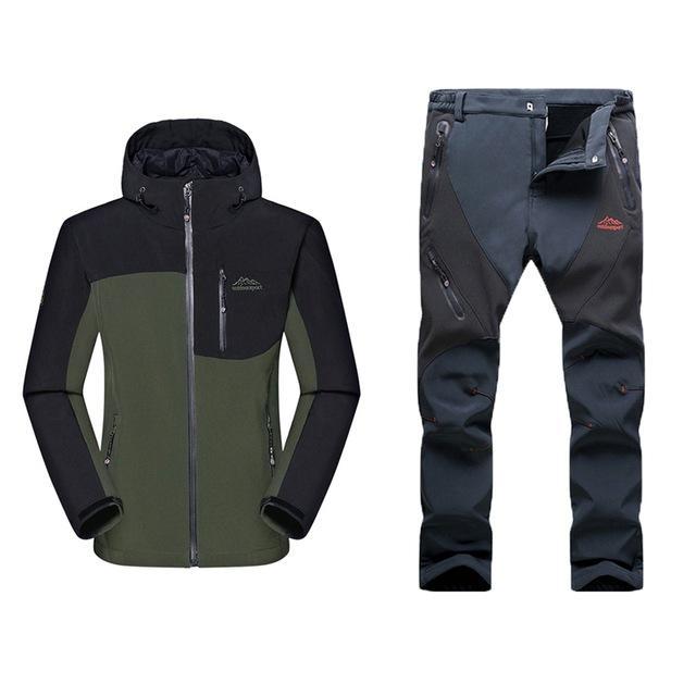 Man Winter Waterproof Windproof Hunting Camping Outdoor Hiking Camouflage Jacket-E-sportswear Store-A01 B02-XL-Bargain Bait Box