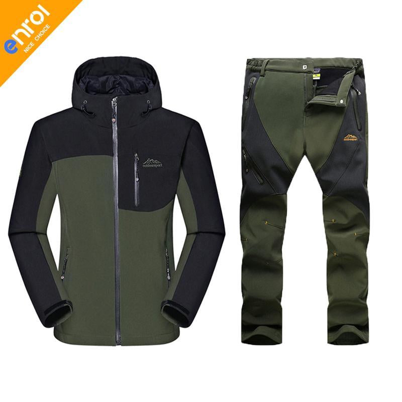 Man Winter Waterproof Windproof Hunting Camping Outdoor Hiking Camouflage Jacket-E-sportswear Store-A01-XL-Bargain Bait Box