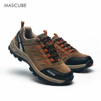 Mascube High Quality Men Women Hiking Shoes Mountain Climbing Man Outdoor Hiking-Healthier Store-Brown-5.5-Bargain Bait Box