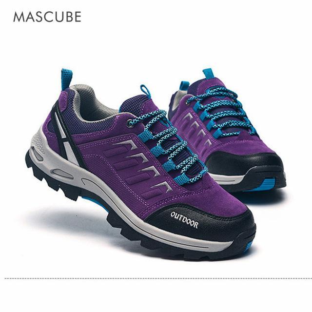 Mascube High Quality Men Women Hiking Shoes Mountain Climbing Man Outdoor Hiking-Healthier Store-Purple-5.5-Bargain Bait Box