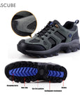 Mascube Men Mountain Climbing Shoes Trekking Waterproof Breathable Sneakers Male-Healthier Store-Orange Red-5.5-Bargain Bait Box
