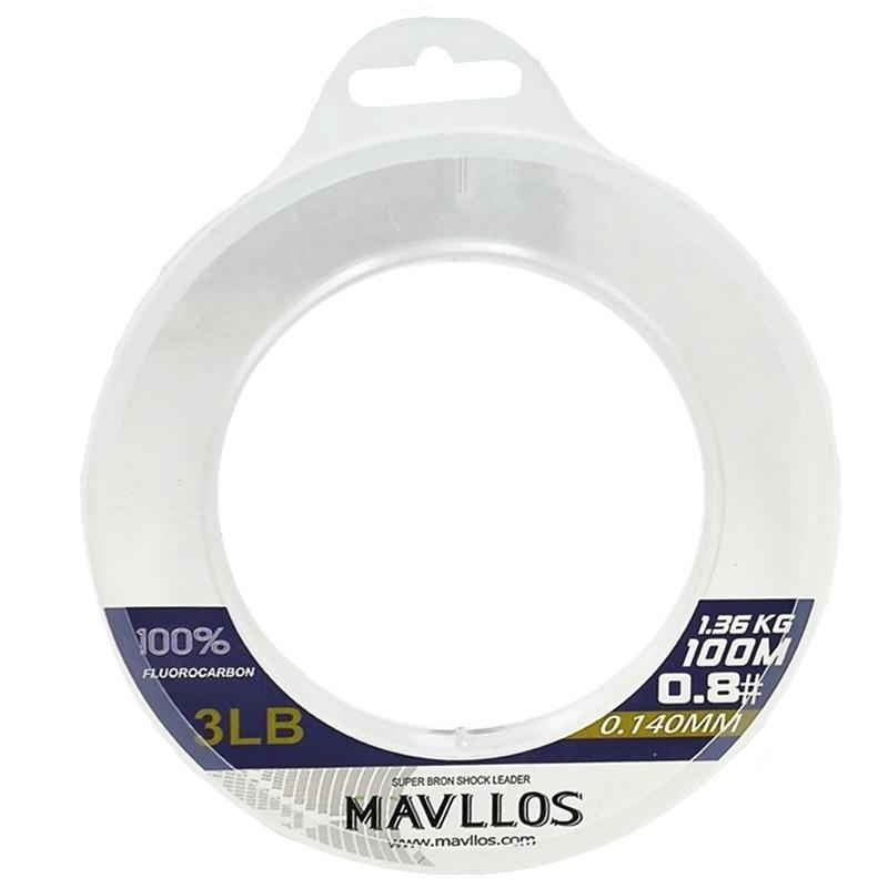 Mavllos 100% 50M Super Strong Fluorocarbon Fishing Line Monofilament Leader-Mavllos Fishing Tackle Store-0.8-Bargain Bait Box