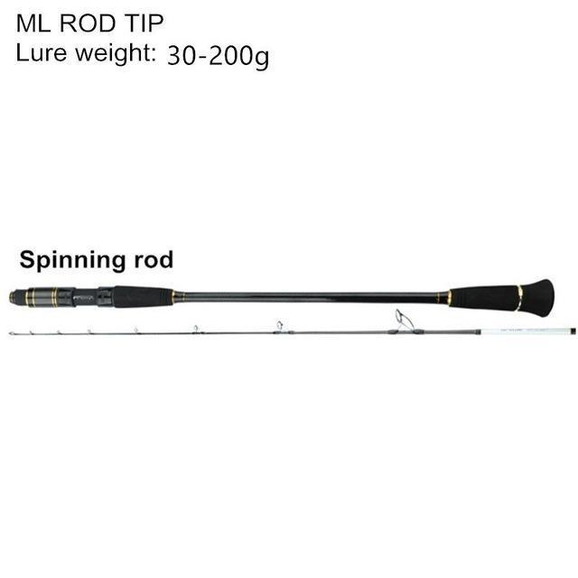 Mavllos 1.95M Ml/M Slow Jigging Fishing Rod 2 Section L.W. 30-200G/80-300G Ultra-Spinning Rods-Mavllos Fishing Tackle Store-Yellow-Bargain Bait Box
