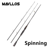 Mavllos Est M/Mh 2 Tips Camouflage Casting Spinning Fishing Rod 1.8M 2 Section-Baitcasting Rods-Mavllos Fishing Tackle Store-Black-1.8 m-Bargain Bait Box