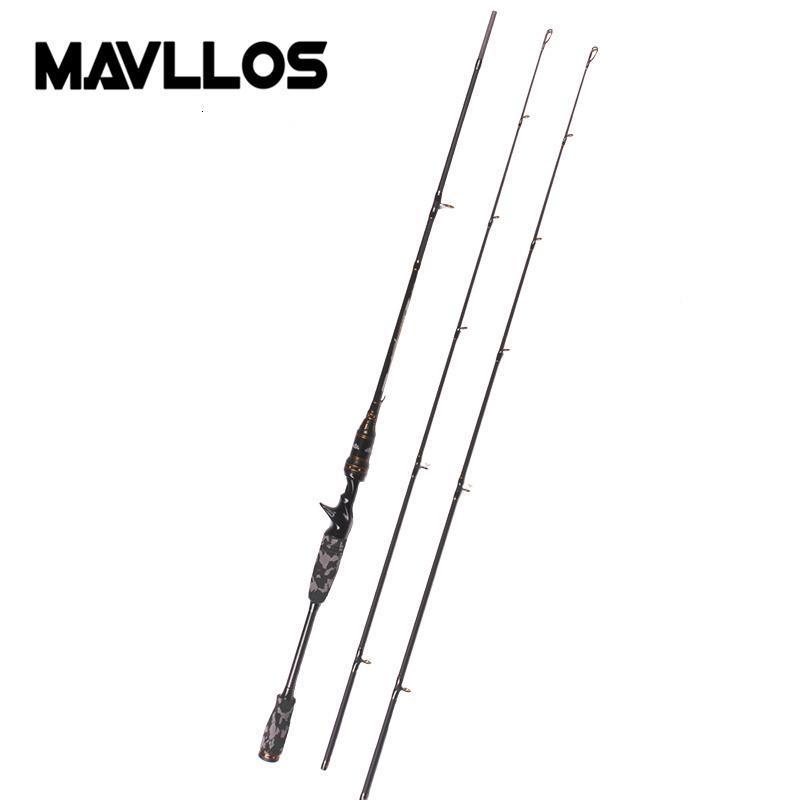 Mavllos Est M/Mh 2 Tips Camouflage Casting Spinning Fishing Rod 1.8M 2 Section-Baitcasting Rods-Mavllos Fishing Tackle Store-White-1.8 m-Bargain Bait Box