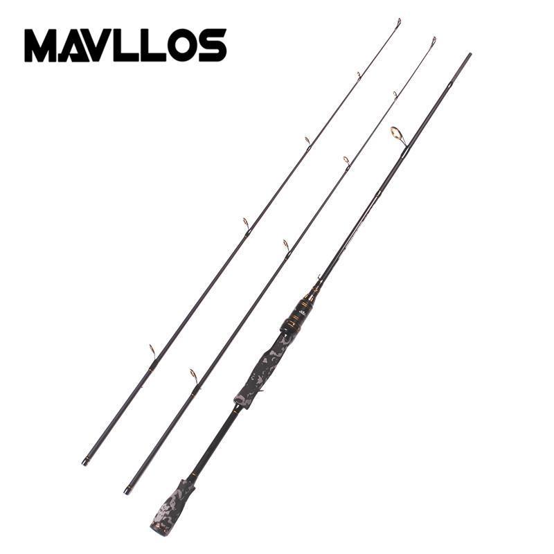 Mavllos Est M/Mh 2 Tips Camouflage Casting Spinning Fishing Rod 1.8M 2 Section-Baitcasting Rods-Mavllos Fishing Tackle Store-White-1.8 m-Bargain Bait Box
