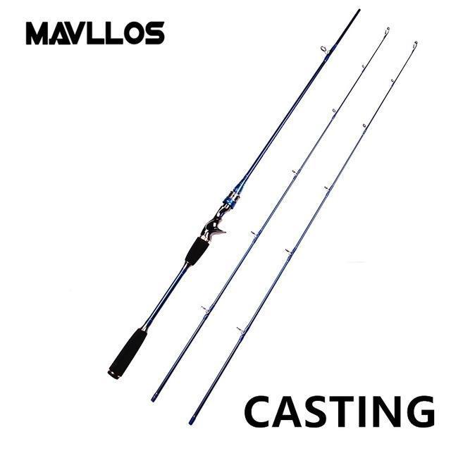 Mavllos Ml 2 Tips Cheap Carbon Fiber Casting Spinning Fishing Rod 1.8M 2.1M 2-Baitcasting Rods-Mavllos Fishing Tackle Store-Black-1.8 m-Bargain Bait Box