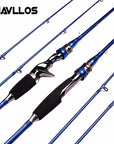 Mavllos Ml 2 Tips Cheap Carbon Fiber Casting Spinning Fishing Rod 1.8M 2.1M 2-Baitcasting Rods-Mavllos Fishing Tackle Store-Blue-1.8 m-Bargain Bait Box