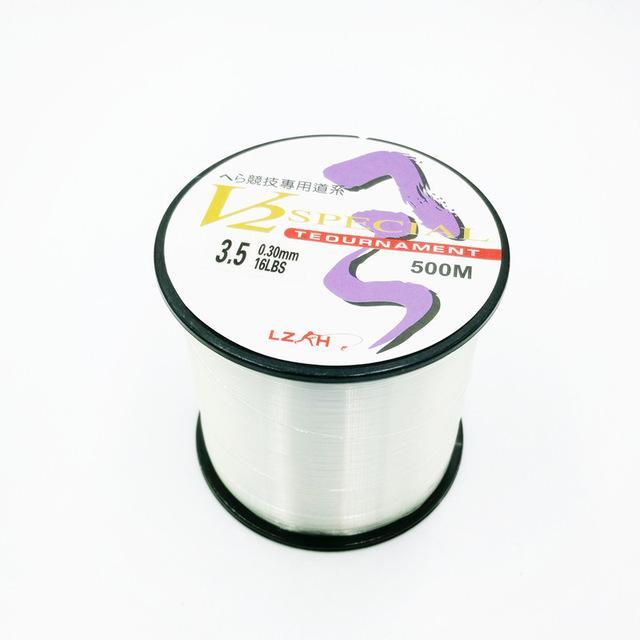 Mavllos Super Strong Japan Importing Monofilament Nylon Fishing Line 500M High-Mavllos Fishing Tackle Store-White-0.3-Bargain Bait Box