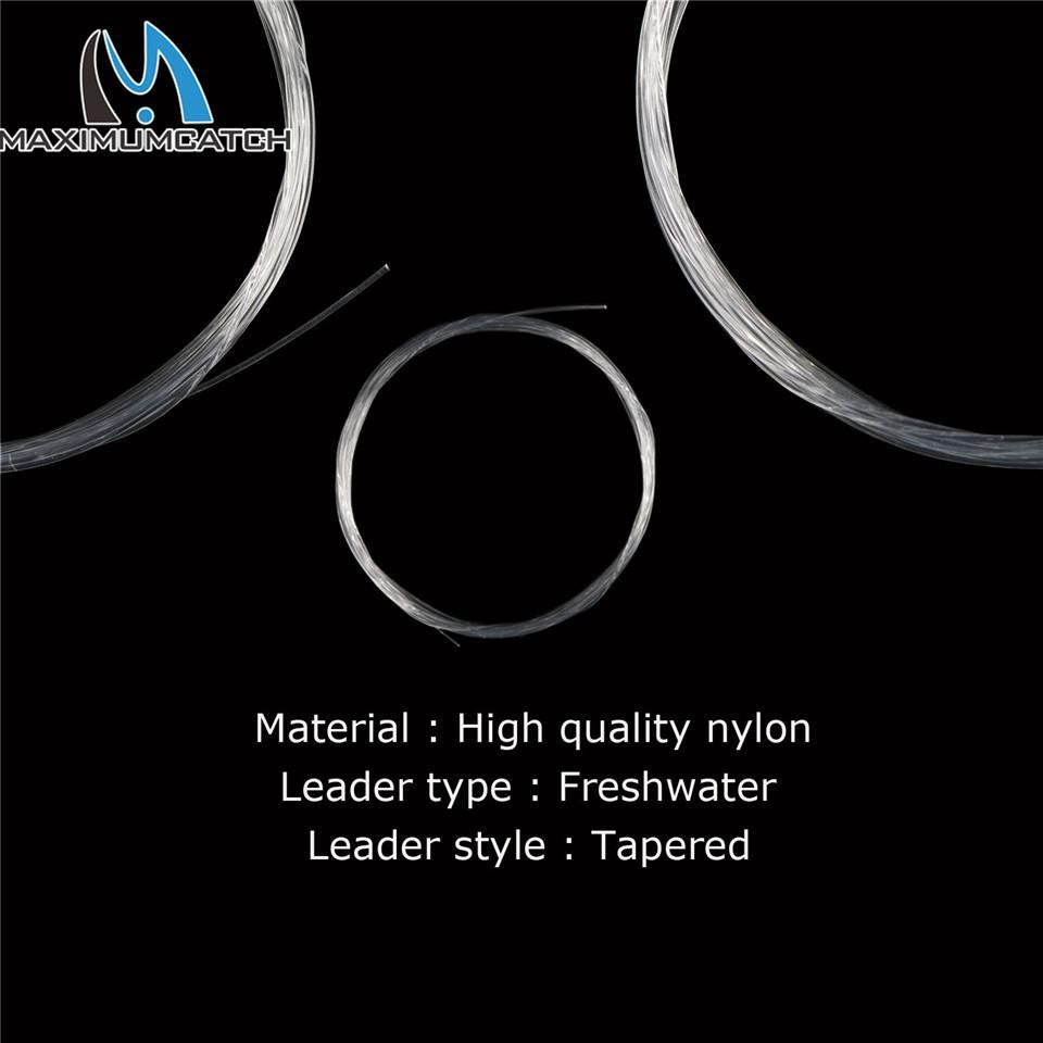 Maximumcatch 10 Pieces, Top Quality Fly Fishing Line 7.5Ft Clear Fihsing Line-MAXIMUMCATCH Fishing Solution Store-1.0-Bargain Bait Box