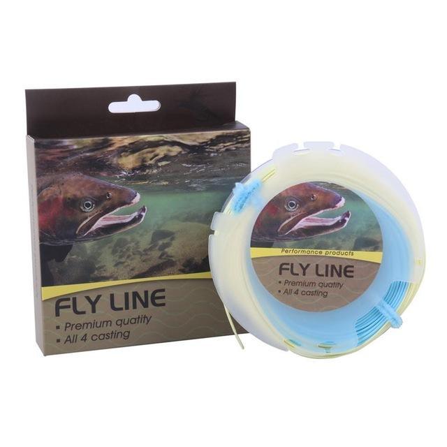 Maximumcatch 100Ft Double Color Weight Forward Floating Fly Line With Two Welded-MAXIMUMCATCH Official Store-Color 04 with Box-3.0-Bargain Bait Box