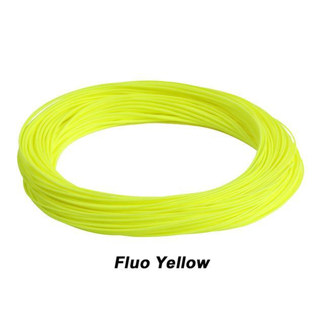 Maximumcatch 100Ft Weight Forward Floating Fly Fishing Line 1Wt-9Wt Moss-MaxCatch Outdoor-Fluo Yellow-1.0-Bargain Bait Box