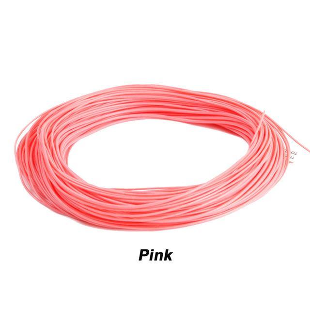 Maximumcatch 100Ft Weight Forward Floating Fly Fishing Line 1Wt-9Wt Moss-MaxCatch Outdoor-Pink-1.0-Bargain Bait Box