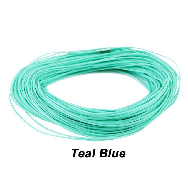 Maximumcatch 100Ft Weight Forward Floating Fly Fishing Line 1Wt-9Wt Moss-MaxCatch Outdoor-Teal Blue-1.0-Bargain Bait Box