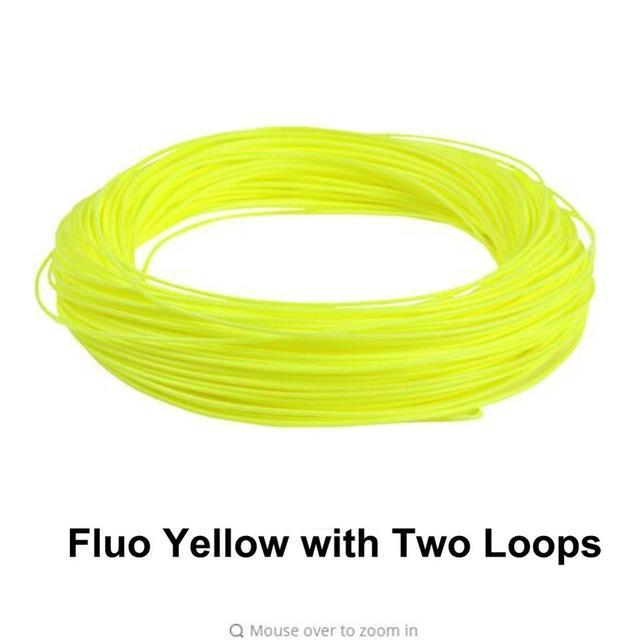 Maximumcatch 100Ft Weight Forward Floating Fly Fishing Line-MAXIMUMCATCH Official Store-FluoYellow with Loop-WF2F-Bargain Bait Box