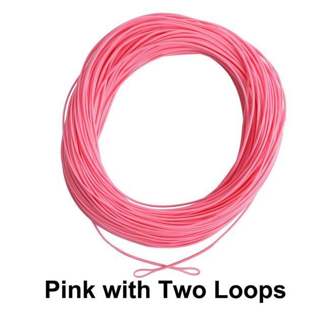 Maximumcatch 100Ft Weight Forward Floating Fly Fishing Line-MAXIMUMCATCH Official Store-Pink with Loop-WF2F-Bargain Bait Box
