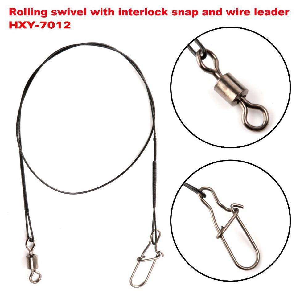 Maximumcatch 100Pcs/Lot Fishing Lure Hooks Line Trace Wire Leader Swivel Spinner-MAXIMUMCATCH Fishing Solution Store-Bargain Bait Box