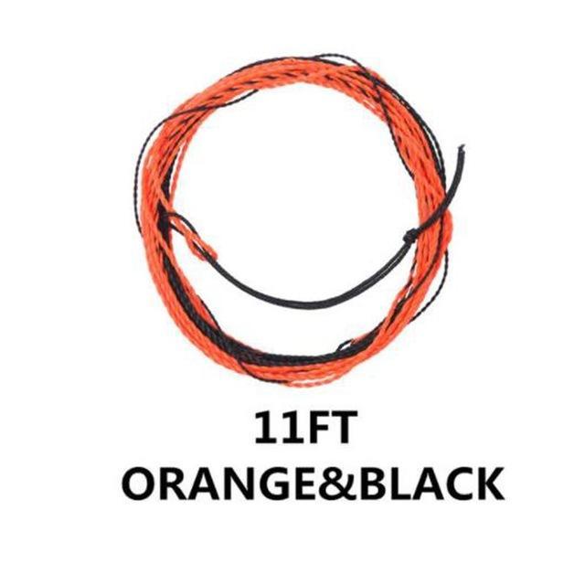 Maximumcatch 17Lb 11/12/13Ft Tenkara Fly Fishing Line 3.3M/3.6M/3.9M Braided Fly-MAXIMUMCATCH Official Store-11FT Orange Black7-Bargain Bait Box
