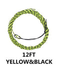 Maximumcatch 17Lb 11/12/13Ft Tenkara Fly Fishing Line 3.3M/3.6M/3.9M Braided Fly-MAXIMUMCATCH Official Store-12FT Yellow Black-Bargain Bait Box