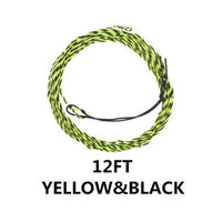 Maximumcatch 17Lb 11/12/13Ft Tenkara Fly Fishing Line 3.3M/3.6M/3.9M Braided Fly-MAXIMUMCATCH Official Store-12FT Yellow Black-Bargain Bait Box