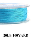 Maximumcatch 20/30Lb 100/300Yards Braided Backing Line Multi Color Fly Fishing-MAXIMUMCATCH Fishing Solution Store-Blue-Bargain Bait Box