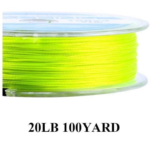 Maximumcatch 20/30Lb 100/300Yards Braided Backing Line Multi Color Fly Fishing-MAXIMUMCATCH Fishing Solution Store-Yellow-Bargain Bait Box