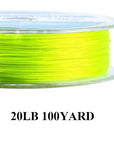 Maximumcatch 20/30Lb 100/300Yards Braided Backing Line Multi Color Fly Fishing-MAXIMUMCATCH Fishing Solution Store-Yellow-Bargain Bait Box