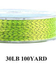 Maximumcatch 20/30Lb 100/300Yards Braided Backing Line Multi Color Fly Fishing-MAXIMUMCATCH Fishing Solution Store-Yellow and Black3-Bargain Bait Box