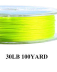 Maximumcatch 20/30Lb 100/300Yards Braided Backing Line Multi Color Fly Fishing-MAXIMUMCATCH Fishing Solution Store-Yellow11-Bargain Bait Box
