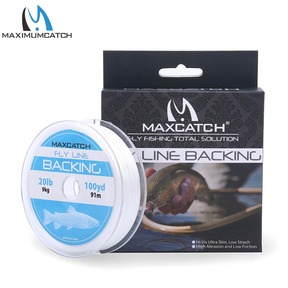 Maximumcatch 20Lb 50Yards Backing Line Multi Color Braided Fly Fishing Line-MAXIMUMCATCH Fishing Solution Store-Yellow and Black-Bargain Bait Box