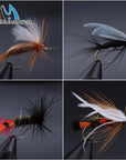 Maximumcatch 24Pieces Mixed Dry Flies Pack/Set Feather Bait Hook Fly Flies-MAXIMUMCATCH Fishing Solution Store-Bargain Bait Box