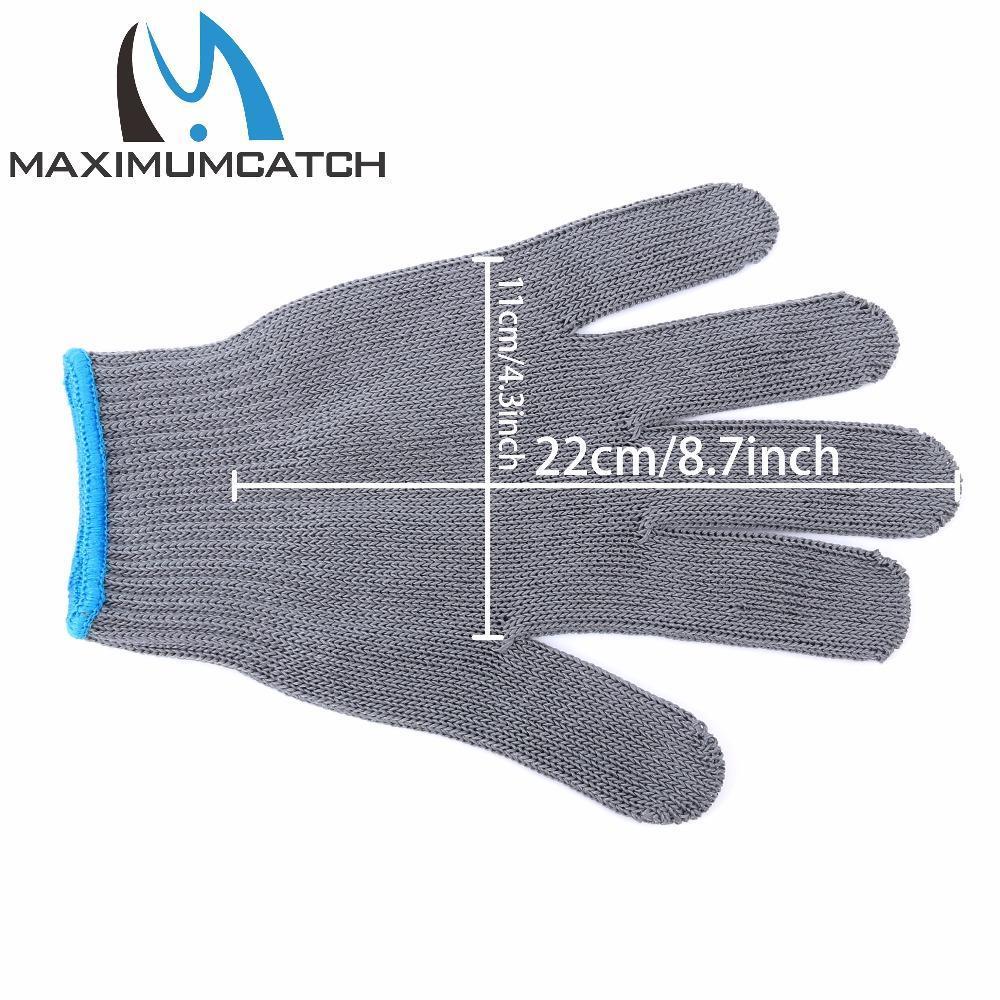 Maximumcatch Fishing Gloves 2 Pieces Thread Weave Cut Resistant Fillet –  Bargain Bait Box