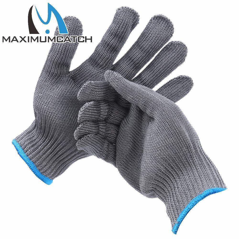 Maximumcatch Fishing Gloves 2 Pieces Thread Weave Cut Resistant Fillet Knife-MaxCatch Outdoor-Bargain Bait Box