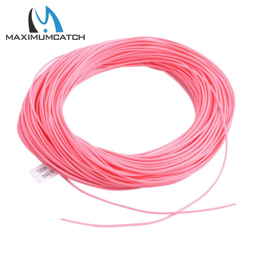 Maximumcatch Fly Fishing Line Wf5F/6F Weight Forward Floating Pink Line For-MaxCatch Outdoor-5.0-Bargain Bait Box